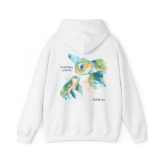Trash Belong in the Bin, Not the Sea - Unisex Hoodie