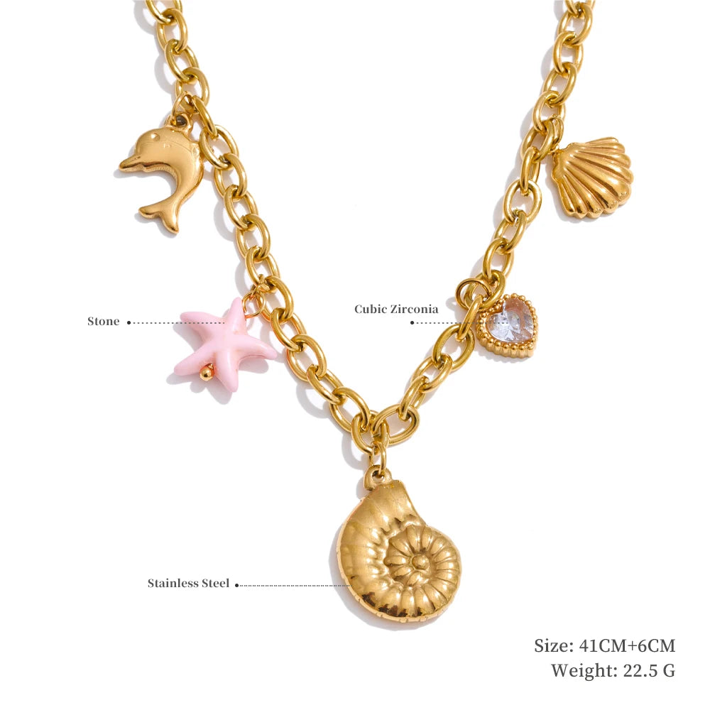 Golden Ocean Pendant [Wear the Waves, Shine Like the Sun]