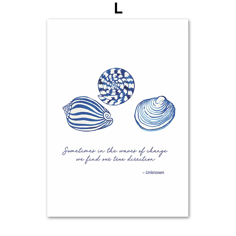 Sea Spirit Watercolor Poster [Coastal Calm for Your Soul]