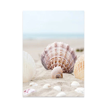 Tropical Ocean Shell Canvas [Turn Any Room Into a Beach Day]