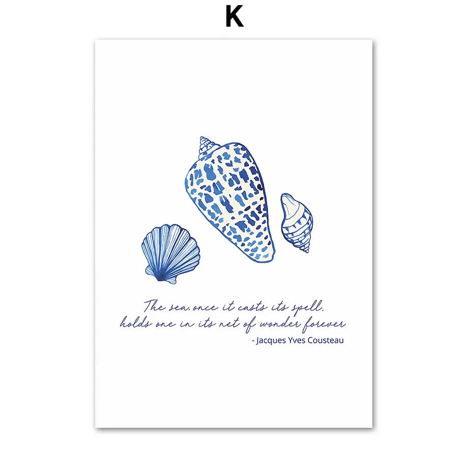 Sea Spirit Watercolor Poster [Coastal Calm for Your Soul]